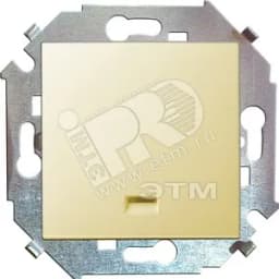 15 Кнопка клавишная с подсветкой 16А 250В винтовой зажим слоновая кость