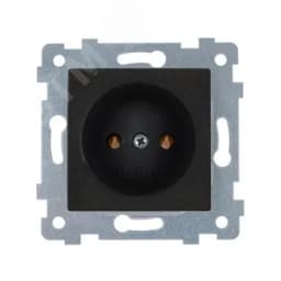 Мария Механизм розетки одноместной скрытой установки РС16-444 Антрацит 110039 Кунцево