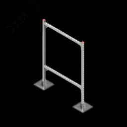 Опорная конструкция для горизонтальных прямоугольных воздуховодов и металлических лотков кабеленесущих систем TECHNORAPTOR STEELFOOT 1000х1500 КМ-профиль