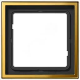 Рамка 1-я для горизонтальной/вертикальной установки Серия- LS990 Материал- металл Цвет- золото JUNG