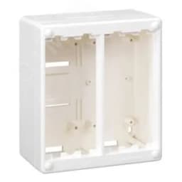 Блок настенный на 2 S-модуля Сима Классик, накладной монтаж, белый