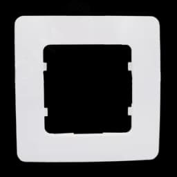 Рамка одноместная, скрытой установки, цвет белый HEGEL