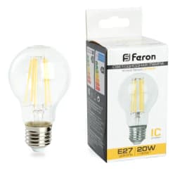 Лампа светодиодная Feron LB620 Шар E27 20W 2700K 38245