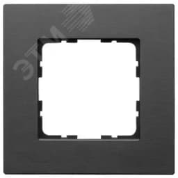 Рамка 1-постовая, алюминий Black