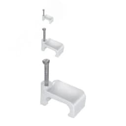 Скоба 8мм плоская пластиковая (100шт) USK21-08-100 IEK