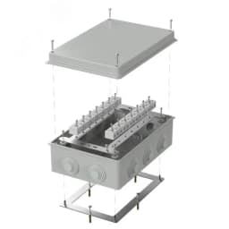Коробка огнестойкая для о/п 40-0330-FR10.0-28 Е15-Е120 RAL7035 260х175х90 (7 шт/кор)