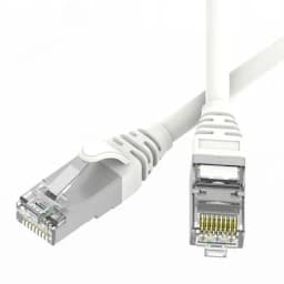 Патч-корд экранированный SLIM CAT6 U/FTP 4х2, 28 AWG, LSZH, белый, 2м DKC