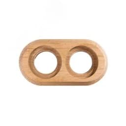 Лизетта Рамка 2 постовая, накладной монтаж, дерево, цвет Натурэль