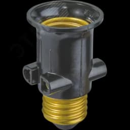 Патрон-переходник с цоколя Е27 на розетку и Е27