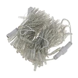 Гирлянда НИТЬ NeonNight 10 м прозрачный ПВХ 100 LED ТЕПЛЫЙ БЕЛЫЙ соединяется 24В 305156