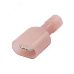 Наконечник плоский РппИп 1.5-7-0.8 красный QUADRO (50шт) полностью изолированный (вилка) DKC