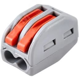 Клемма соединительная 2-контактная Elеctrodeel ED 222-412-b6, сечение 0,08-4,0 мм2, 32А/400В (упаковка 6 штук)