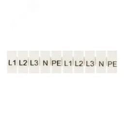 Маркеры для JXB-ST 6 с символами L1, L2, L3, N, PE (10 штук) PROxima EKF