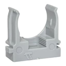 Держатель для труб (клипса) d25мм для монтажного пистолета сер. (уп.100шт) Plast EKF derjp-z-25