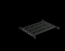 Полка универсальная SMART 19" перфорированная, 300 мм (регулировка) для шкафов, черный SYSMATRIX SH 3004.900