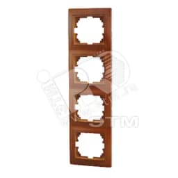 MIRA Рамка 4 поста вертикальная сосна