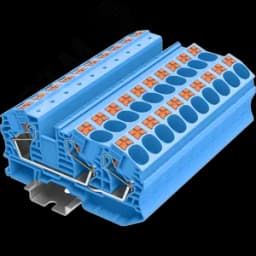 Клемма TP 1-2 проходная Push-in, сечение 16 мм. кв., синяя