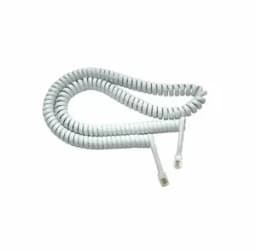 Шнур витой трубочный телефонный белый 4 м (10шт/уп) REXANT 18-2041