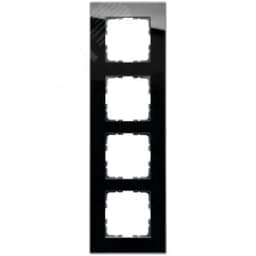 Рамка 4-постовая, стекло Black Glass