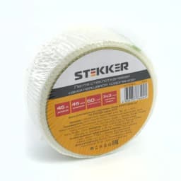 Лента уплотнительная серпянка STEKKER 60 гм245 мм 45 м белая INTP11604845 39912