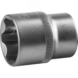 Торцовая головка "Мастер" (1/2"), Cr-V, SUPER LOCK, хроматированное покрытие, 22 мм