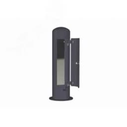 Пост питания антивандальный Alpenbox, оцинкованный, порошковая окраска, RAL7016, 1100x273 мм