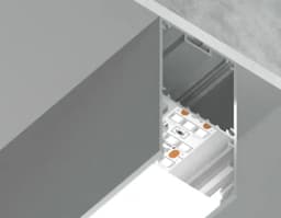 Алюминиевый профиль накладнойподвесной Profile System 3567 для светодиодной ленты до 328мм Ambrella Light GP3000AL