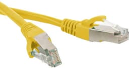 Патч-корд F/UTP, 5е Hyperline PC-LPM-STP-RJ45-RJ45-C5e-1M-LSZH-YL