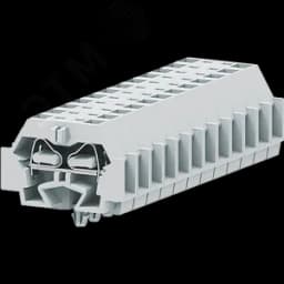 Клемма TB 1-1 с бок. подключ. с защелк. ножками, светло-серая