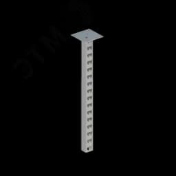 Стойка кабельная потолочная сдвоенная К1152П2 У3 (s=2,5мм, s1=5,0мм) СОЭМИ