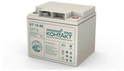 Аккумулятор (батарея) Контакт КТ 12-40 (12В 40Ач / 12V 40AH)