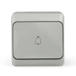 Кнопка звонка ОП Nix 10А IP54 250В сер. TOKOV ELECTRIC TKE-NX-DB-C06-IP54