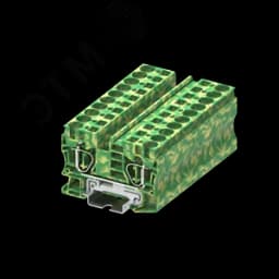 Клемма TC 1-1 земля сечение 10 мм. кв., желто-зеленая
