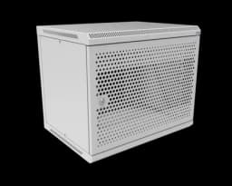 Шкаф телекоммуникационный настенный разборный МИКсистем 19" Basis 9U 600*450 дверь перфорация