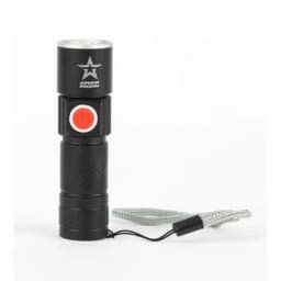 Фонарь аккумуляторный универсальный Армия России Циркон MA-601 3Вт регулир. фокус 3 режима Li USB алюм. (блист.) Эра Б0030191