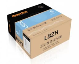 Кабель витая пара Hyperline UUTP4-C6-P24-NCR-IN-LSZH-BL-100 (100 м)