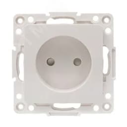 Стокгольм Механизм Розетки 1-местной б/з 10 А белый с защ. штор.