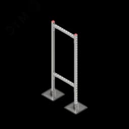 Опорная конструкция для горизонтальных прямоугольных воздуховодов и металлических лотков кабеленесущих систем TECHNORAPTOR STEELFOOT 500х1500 КМ-профиль