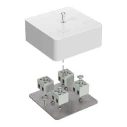 Коробка огнестойкая для кабель-канала 40-0450-FR1.5-8 Е15-Е120 RAL9003 75х75х30 (87 шт/кор) Промрукав
