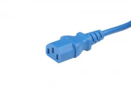 Кабель питания компьютера Hyperline PWC-IEC13-SHM-3.0-BL (Schuko+C13) (3x1.0)