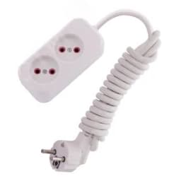 Удлинитель без заземления 2 входа 2 метра