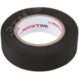 Изолента тканевая ( полиэстер ), 19 мм х 0,27 мм х 10 м ( черная ). FIT