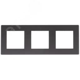 Рамка 3 поста, графит