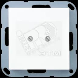 Крышка глухая с опорным кольцом белая