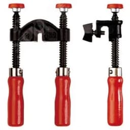 Струбцина кромочная, 2 винта, вспомогательный инструмент для зажима кромок в труднодоступных местах, для струбцин с толщиной рейки 13 мм max