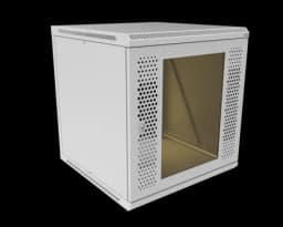 Шкаф телекоммуникационный настенный разборный МИКсистем 19" Basis 12U 600*600 дверь перфорация стекло
