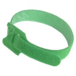 Хомут-липучка для кабеля 14х210мм с м/з зеленый (100шт) ITK