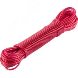 Шнур "Мастер" бельевой, стальная сердцевина, в пластиковой оплетке, 15м