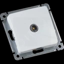 MASTER Розетка телевизионная оконечная скрытой установки, в рамку, белый HEGEL