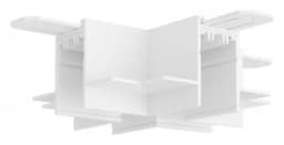 Соединитель Xобразный для треков Denkirs SMART HIDE TR2114WH